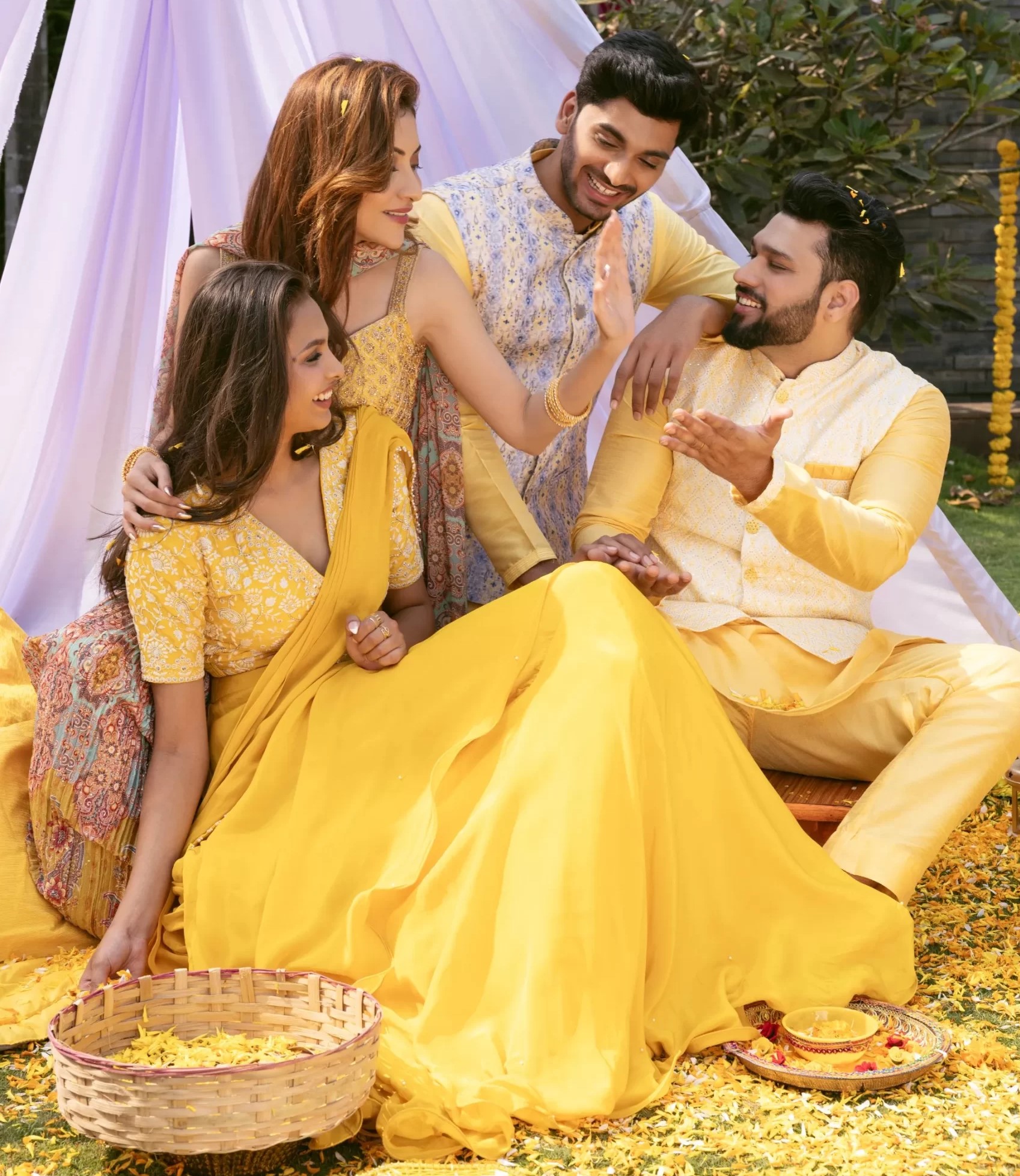 Stylish Lehenga for Haldi Ceremony: A Touch of Yellow Charm 1 Stylish Lehenga for Haldi Ceremony